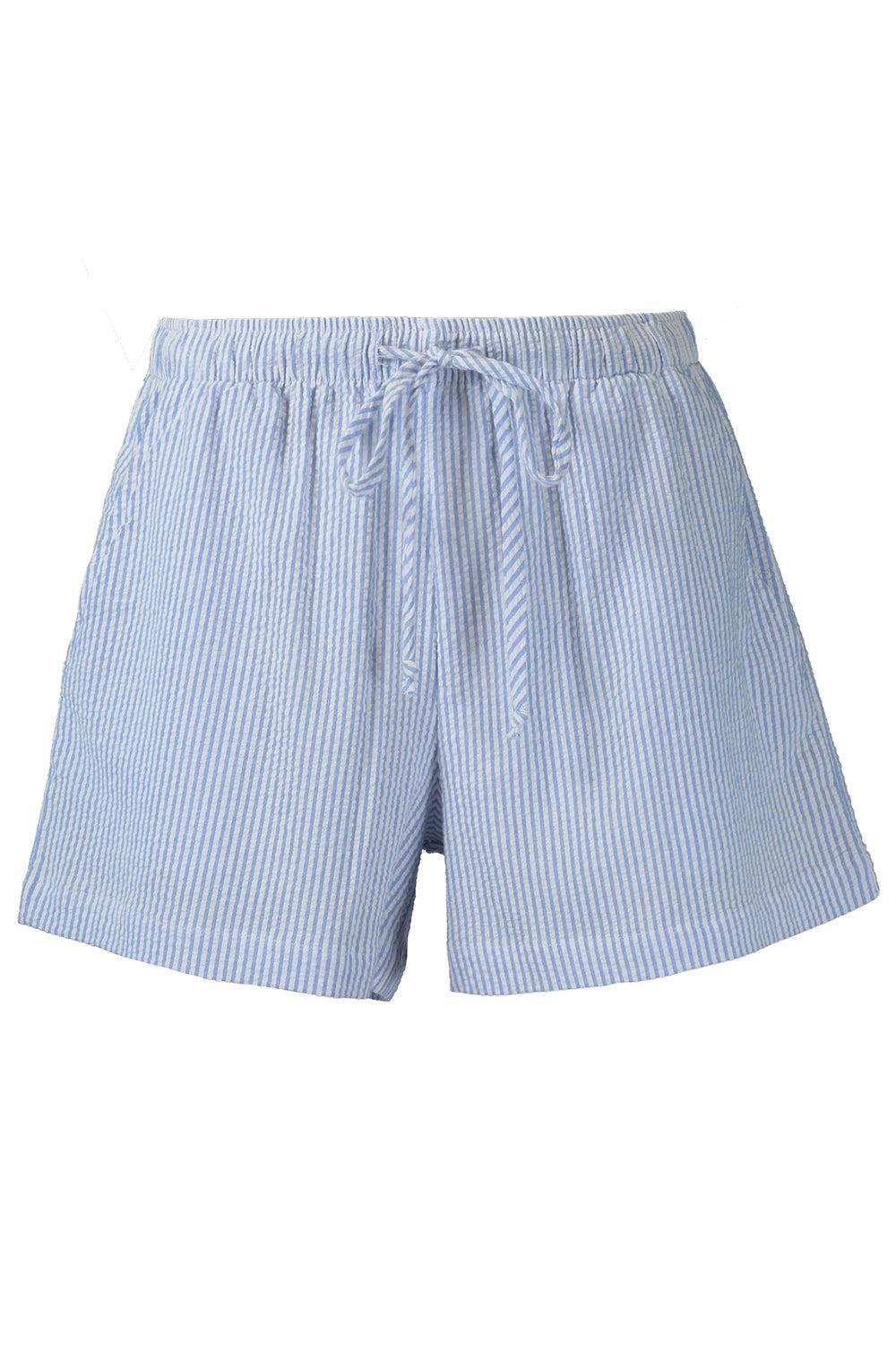Flutter Short - Blue White Stripe-STRIPE-1-CLOTHINGPANTSHORT-The Lady & The Sailor x Marissa Collections