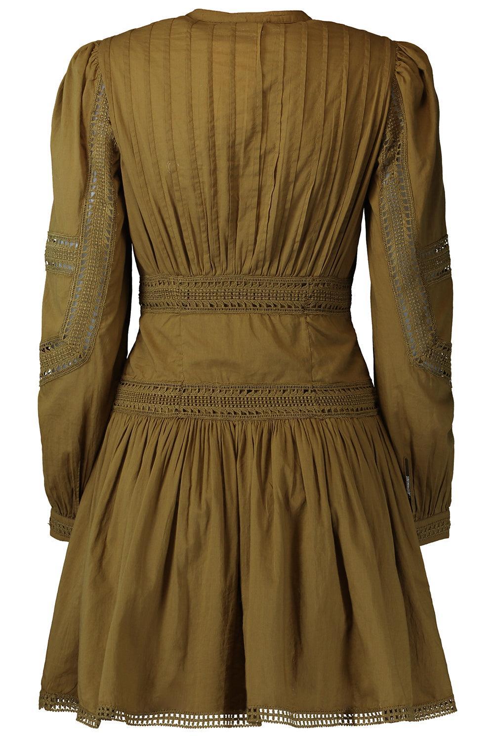 Elysia Cotton Mini Dress-GREEN-0-CLOTHINGDRESSCASUAL-ULLA JOHNSON