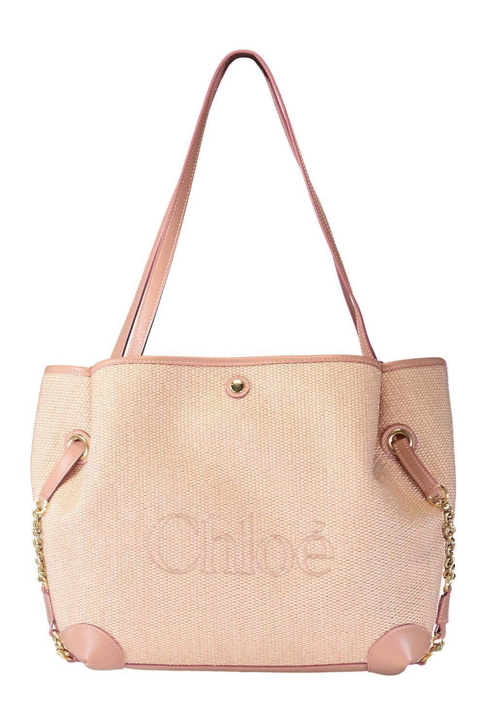 Chloé Clover Double Carry Bag - Nougat-BROWN-HANDBAGSHOULDER-CHLOÉ