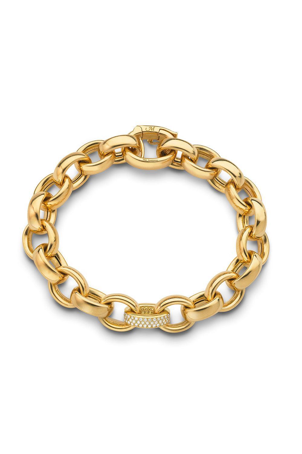 Rosalind Diamond Link Bracelet-YELLOW GOLD-7.5-JEWELRYFINE JEWELBRACELET O-MONICA RICH KOSANN