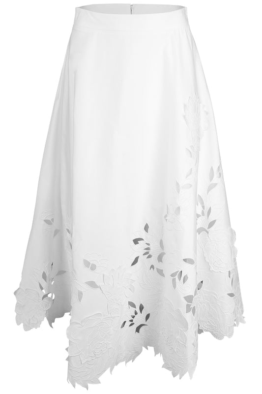 Embroidered Floral Circle Midi Skirt-WHITE-4-CLOTHINGSKIRTMIDI-OSCAR DE LA RENTA