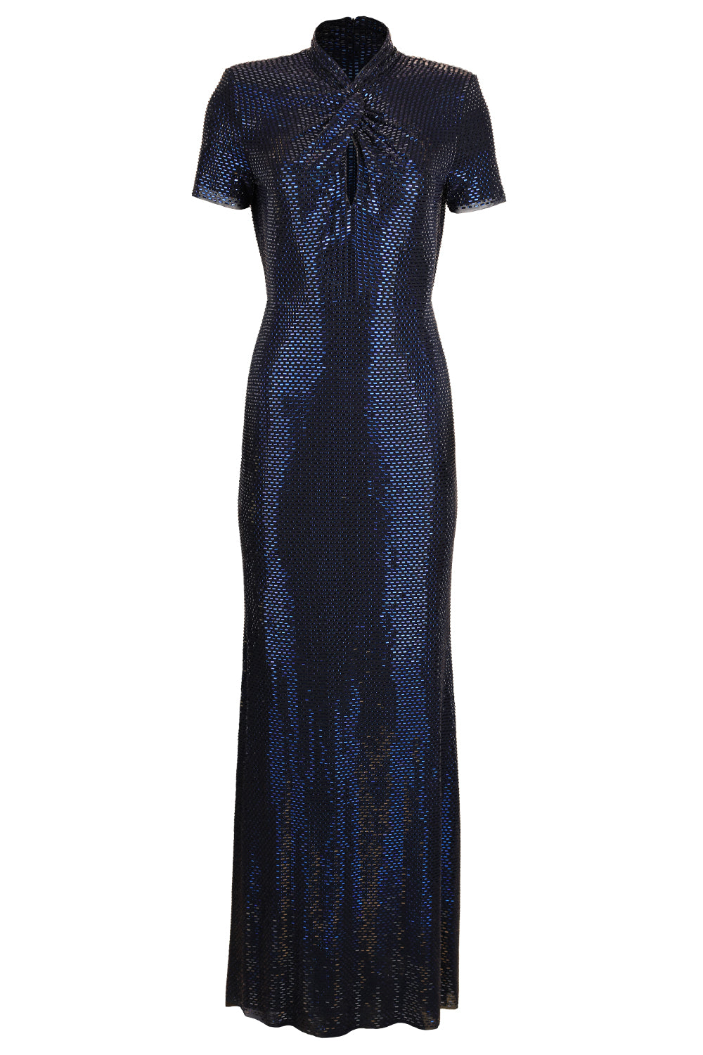 Rhinestone Twist Maxi Dress