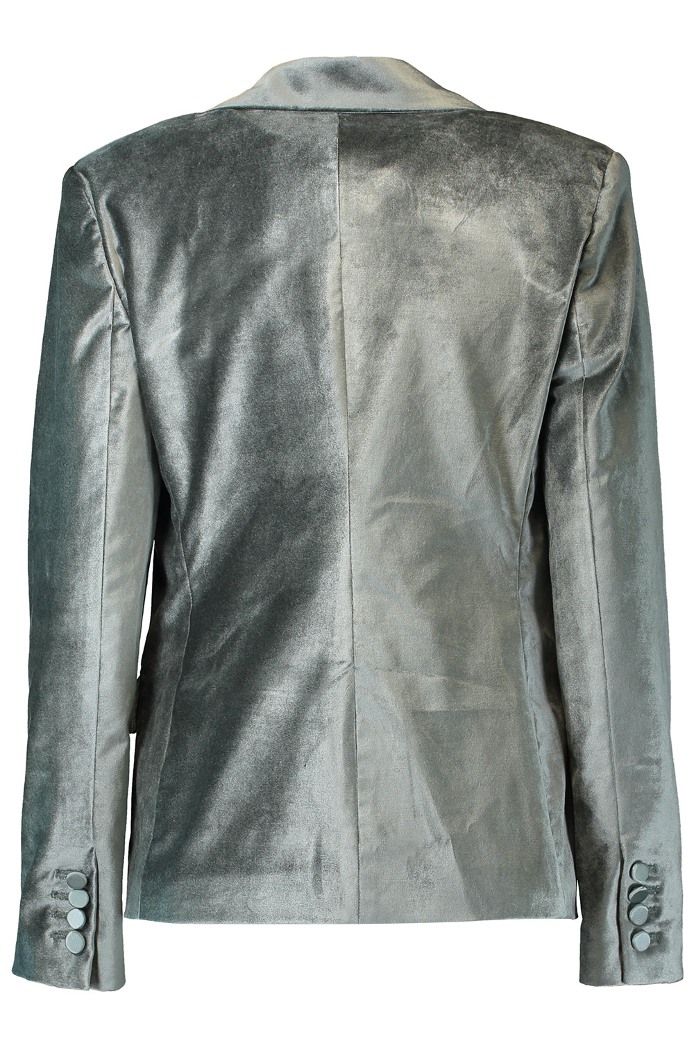 One Button Pocket Blazer-GREEN-2-CLOTHINGJACKETBLAZERS-SUSAN BENDER