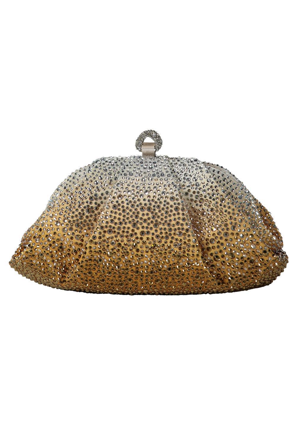 Gemma Crystal Clutch - Silver Golden-SILVER-O/S-HANDBAGCLUTCHES-JUDITH LEIBER
