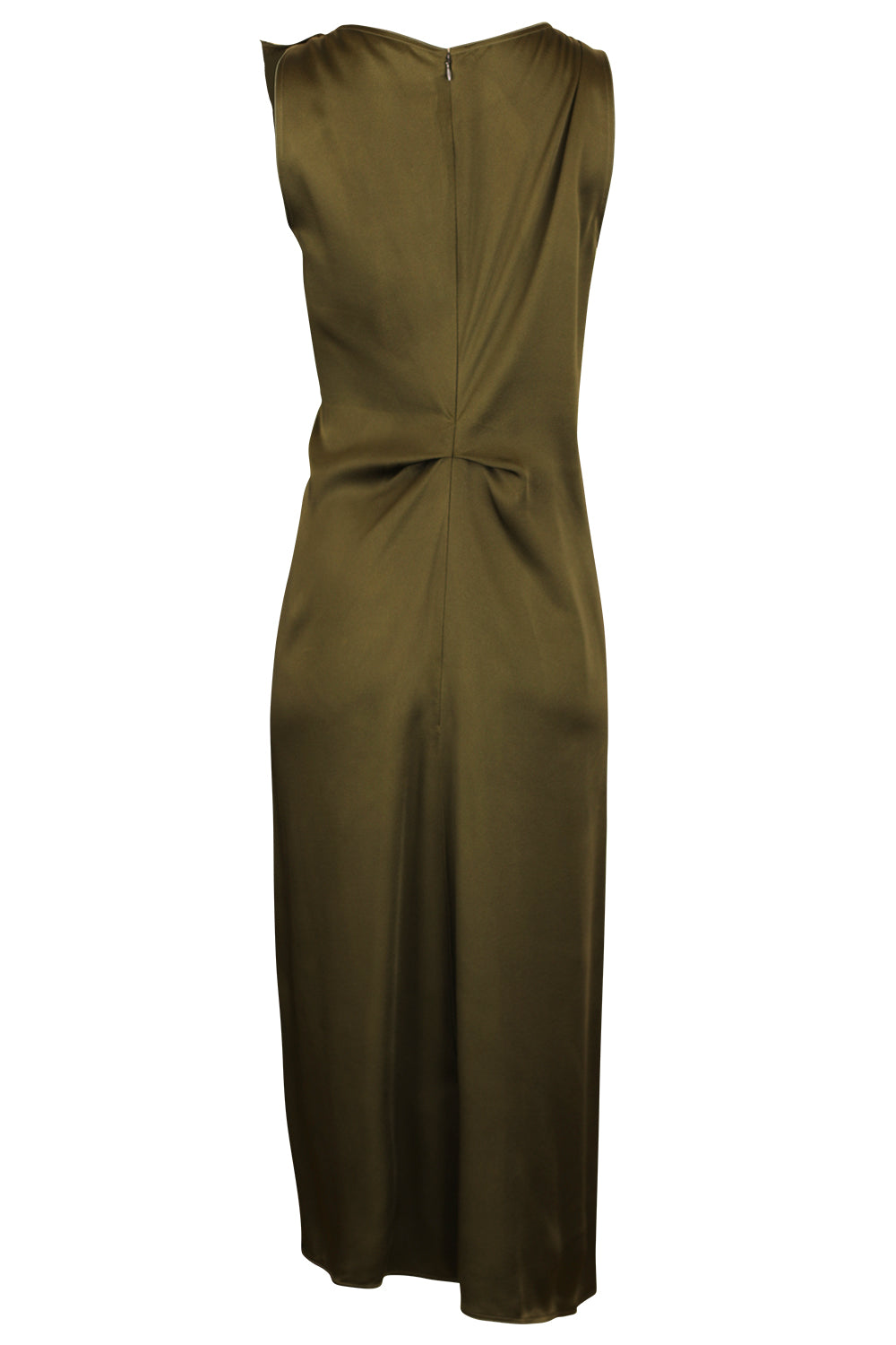 Draped Tailored Midi Dress