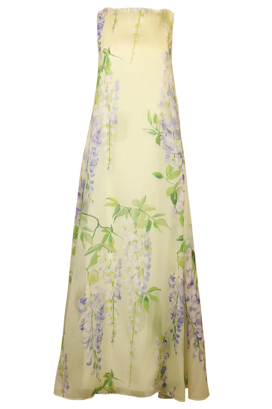 Yumei Embellished Open Back Gown