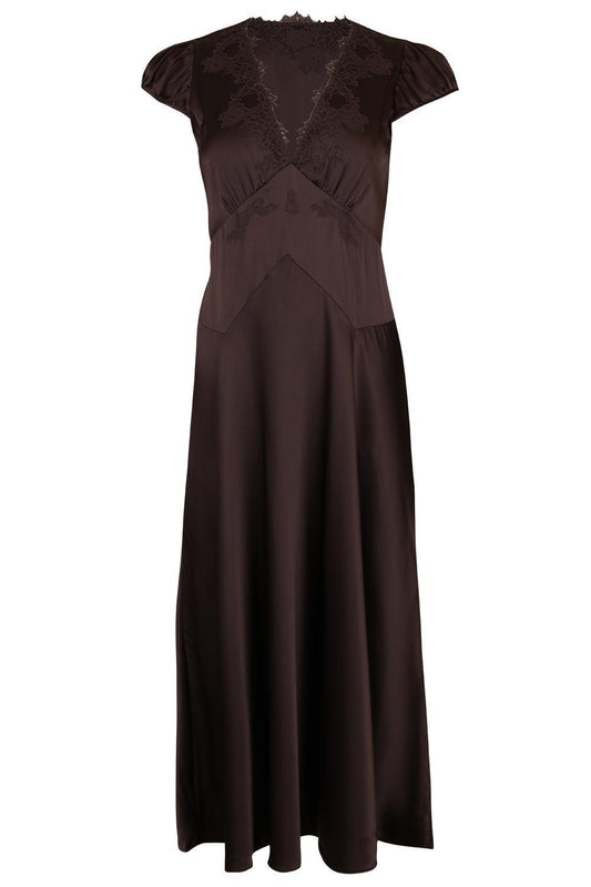 Coraline Dress - Equestrian Brown-BROWN-XS-CLOTHINGDRESSCASUAL-DOEN