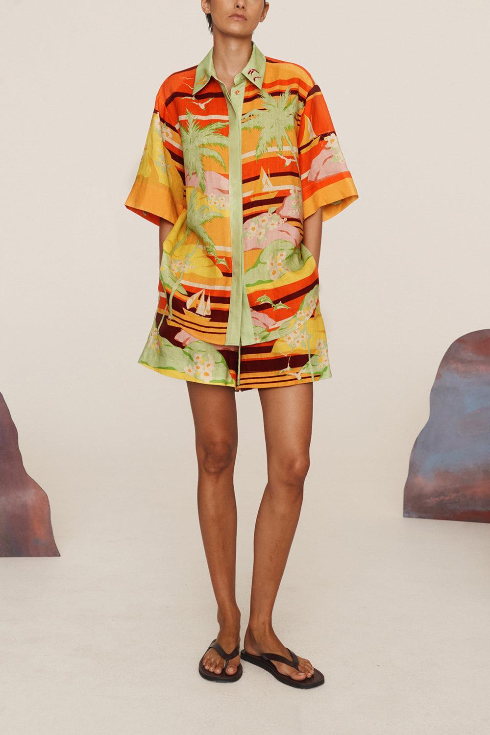 Palm Island Shirt-MULTI-0-CLOTHINGTOPBLOUSE-ALEMAIS