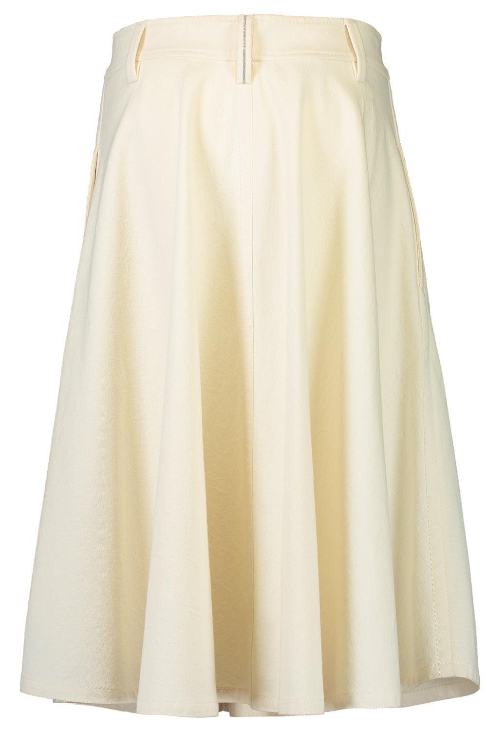Creased A-Line Midi Skirt-CREAM-38-CLOTHINGSKIRTMIDI-BRUNELLO CUCINELLI