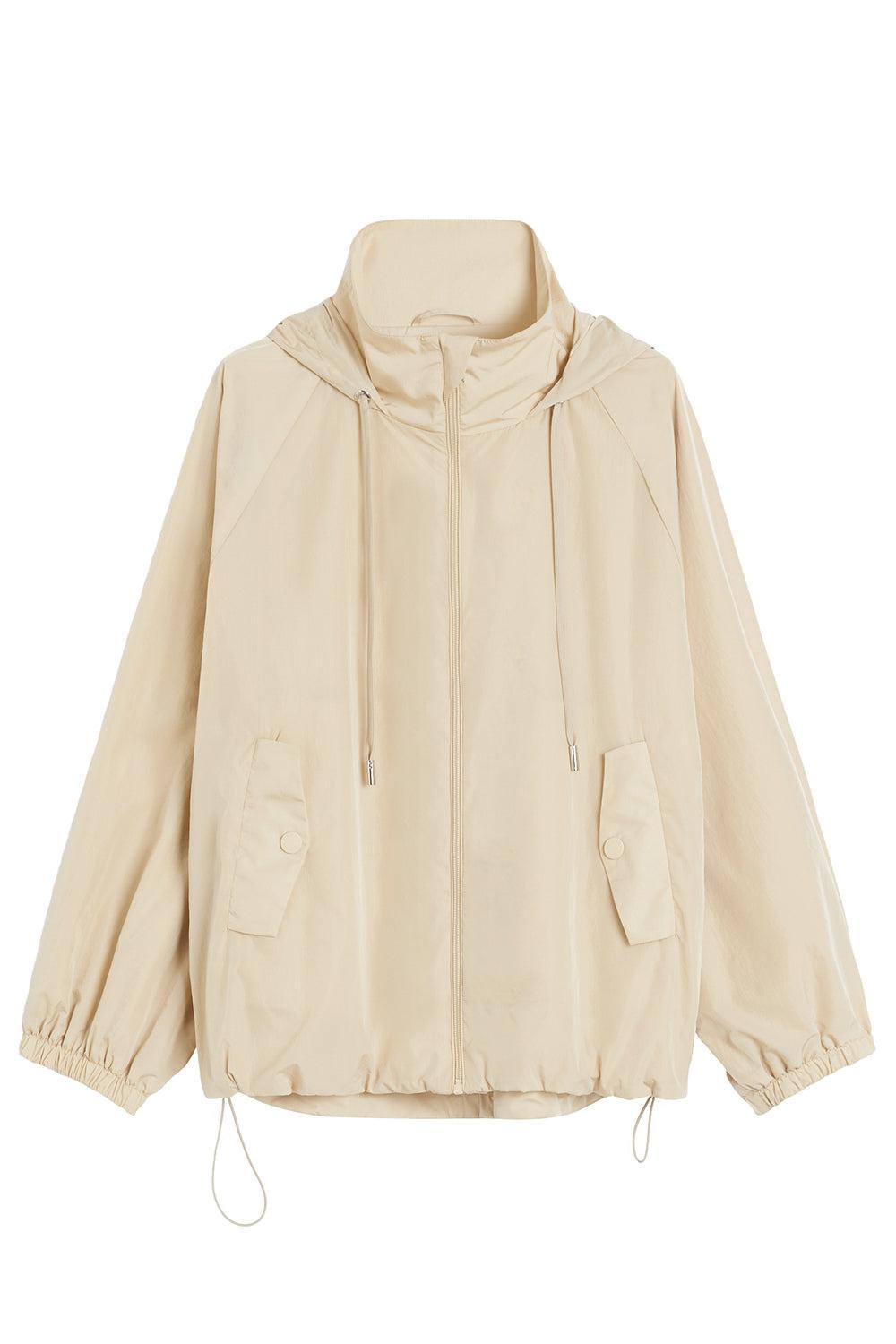 Spuma Raincoat-BEIGE-XS-CLOTHINGDRESSCASUAL-MAX MARA