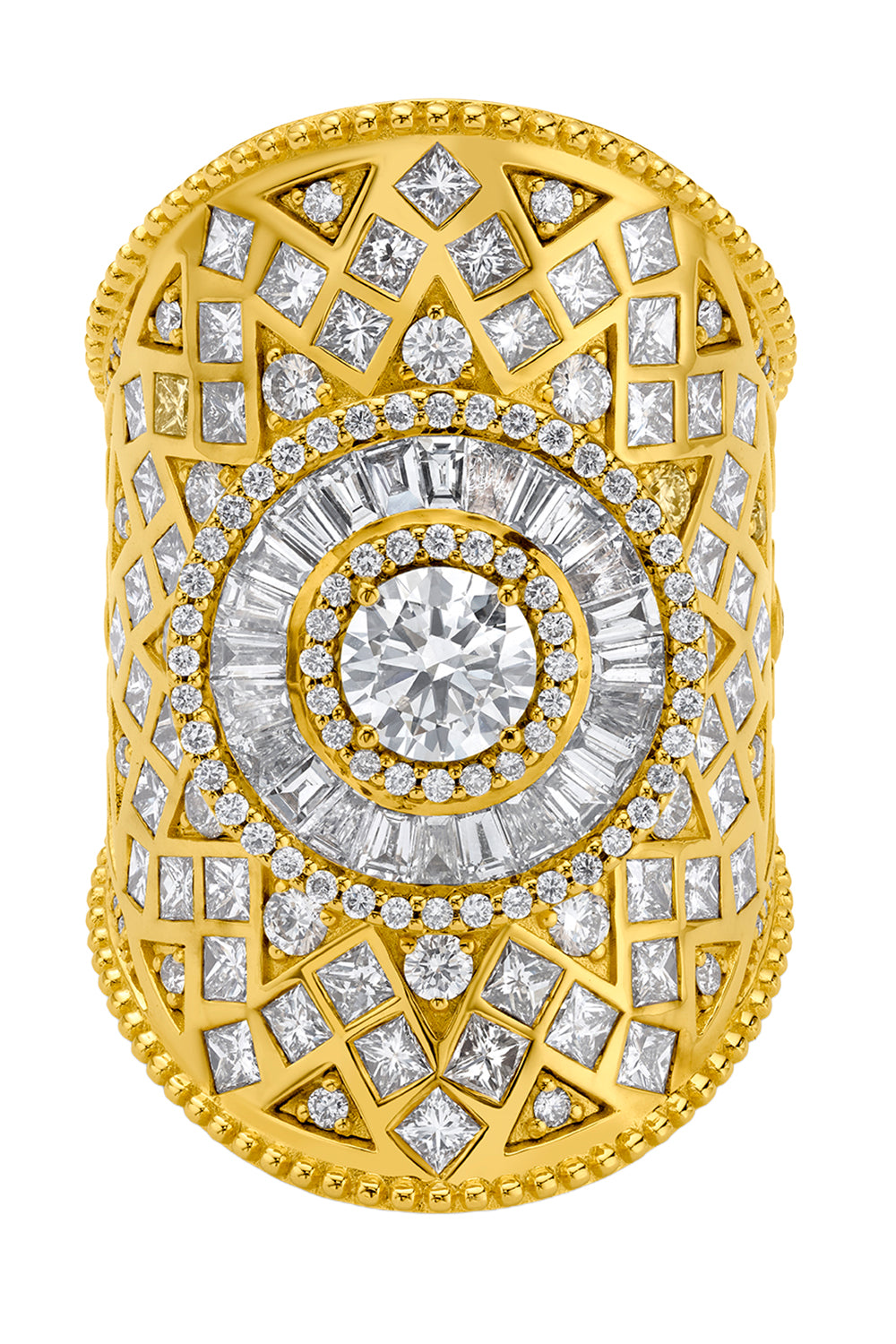 Diamond Sun Wrap Ring