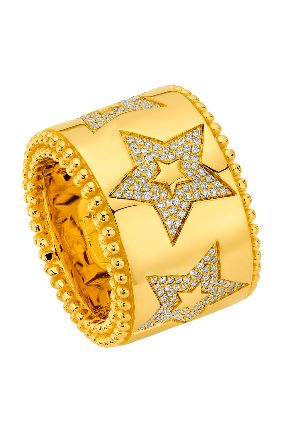Diamond Star Band Ring