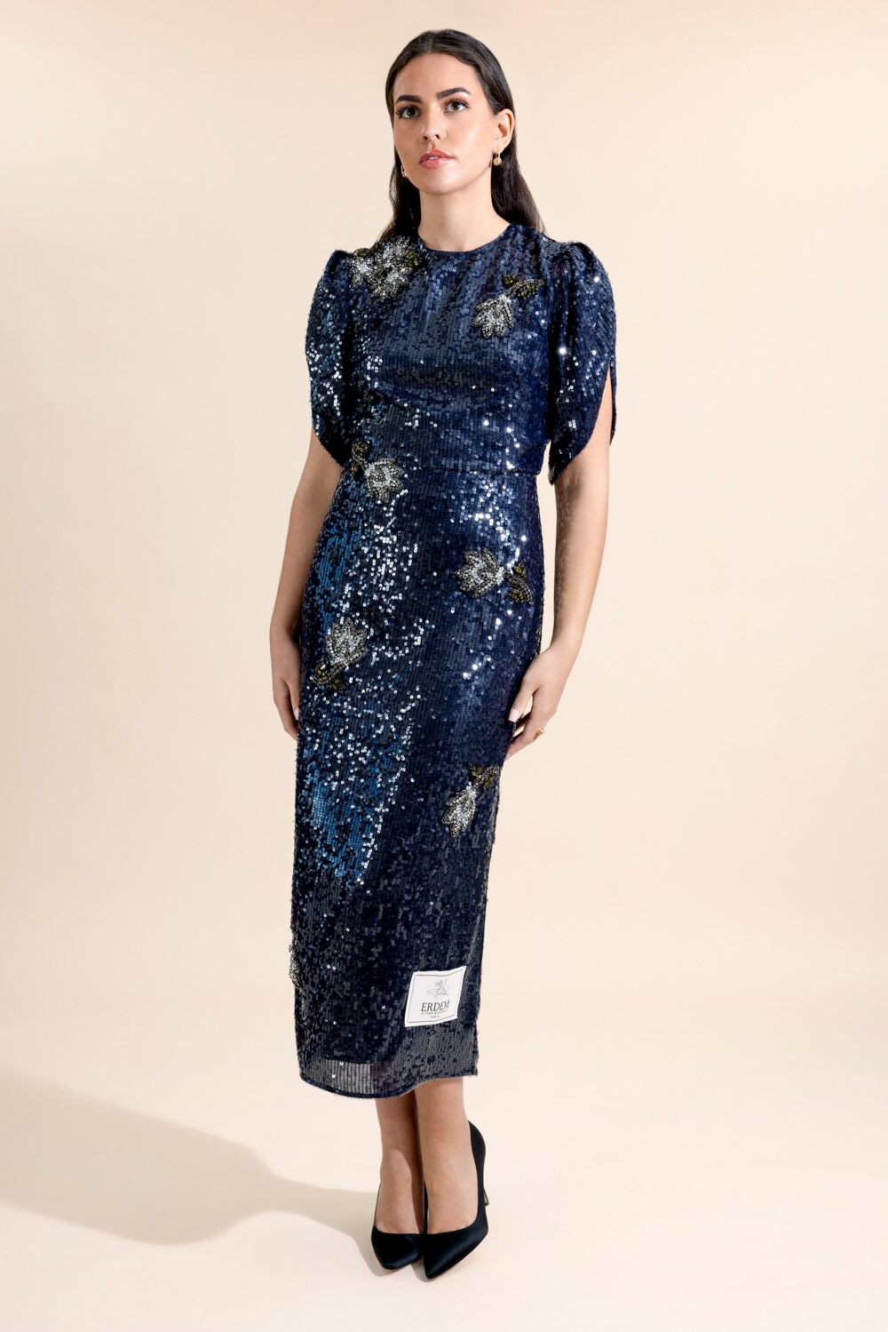 Sequin Cocktail Dress-BLUE-6-CLOTHINGDRESSCOCKTAIL-ERDEM