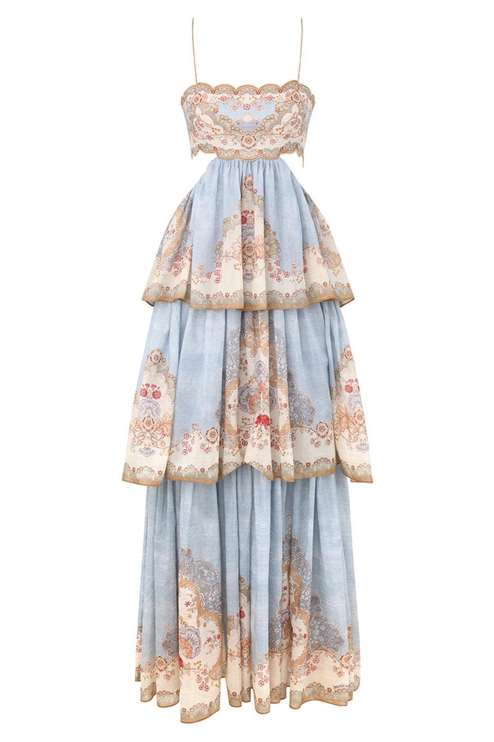 Daylight Tiered Maxi Dress-BLUE-0-CLOTHINGDRESSCASUAL-ZIMMERMANN