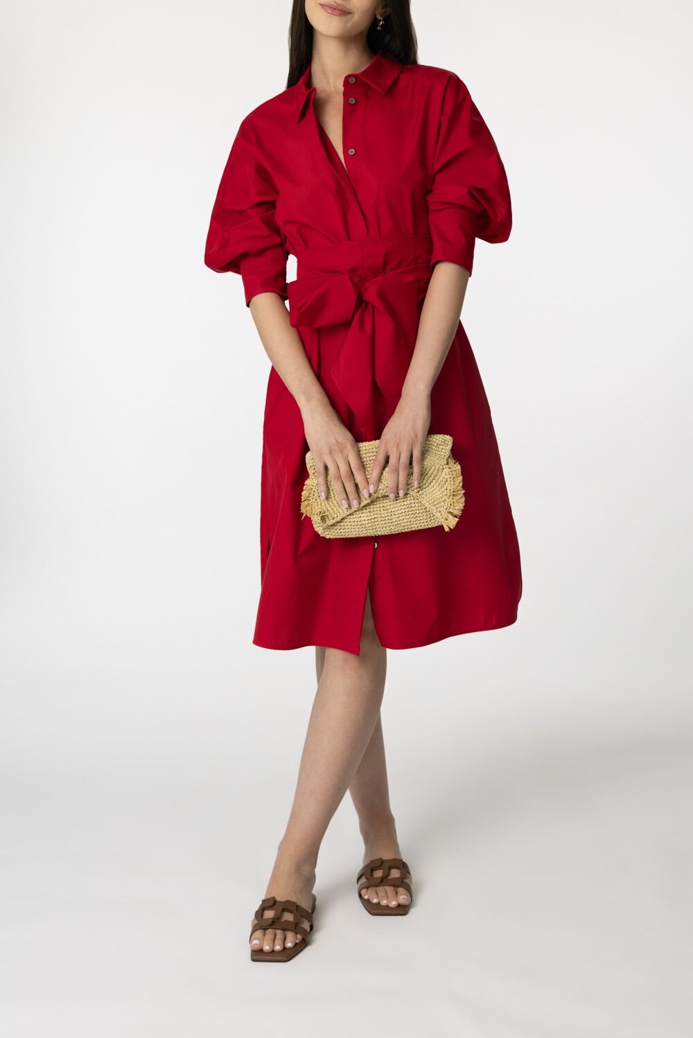 Tabata Dress-RED-2-CLOTHINGDRESSCASUAL-MAX MARA