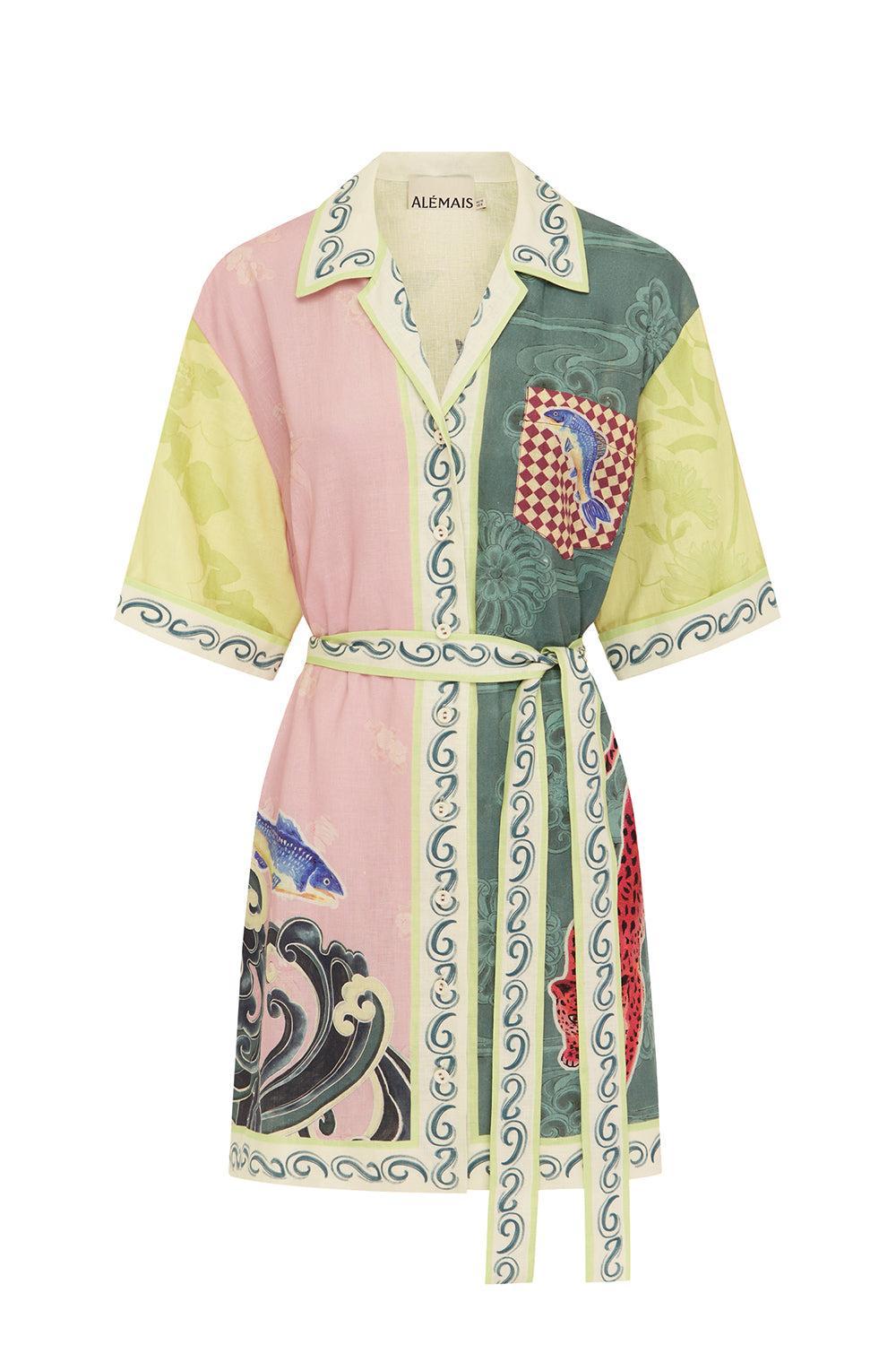 Rochester Mini Shirtdress-MULTI-0-CLOTHINGDRESSCASUAL-ALEMAIS