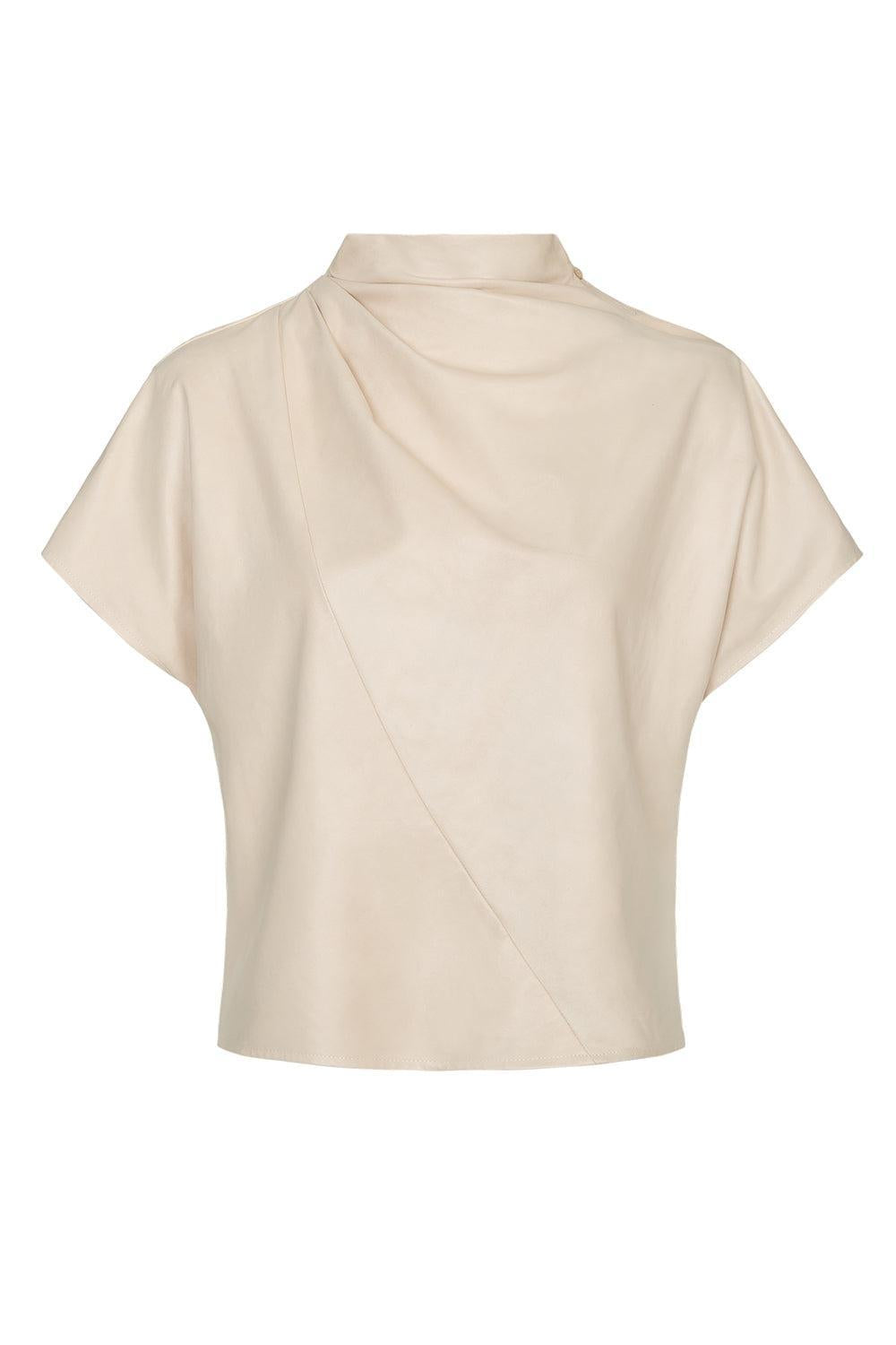Mock Neck Tee-CREAM-XS-CLOTHINGTOPT-SHIRT-TWP