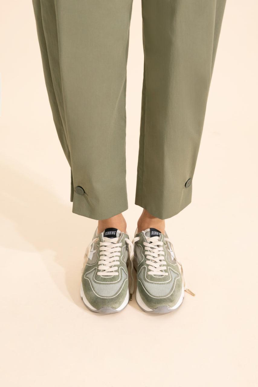 Running Star Glitter Sneaker-GREEN-37-SHOESNEAKER-GOLDEN GOOSE