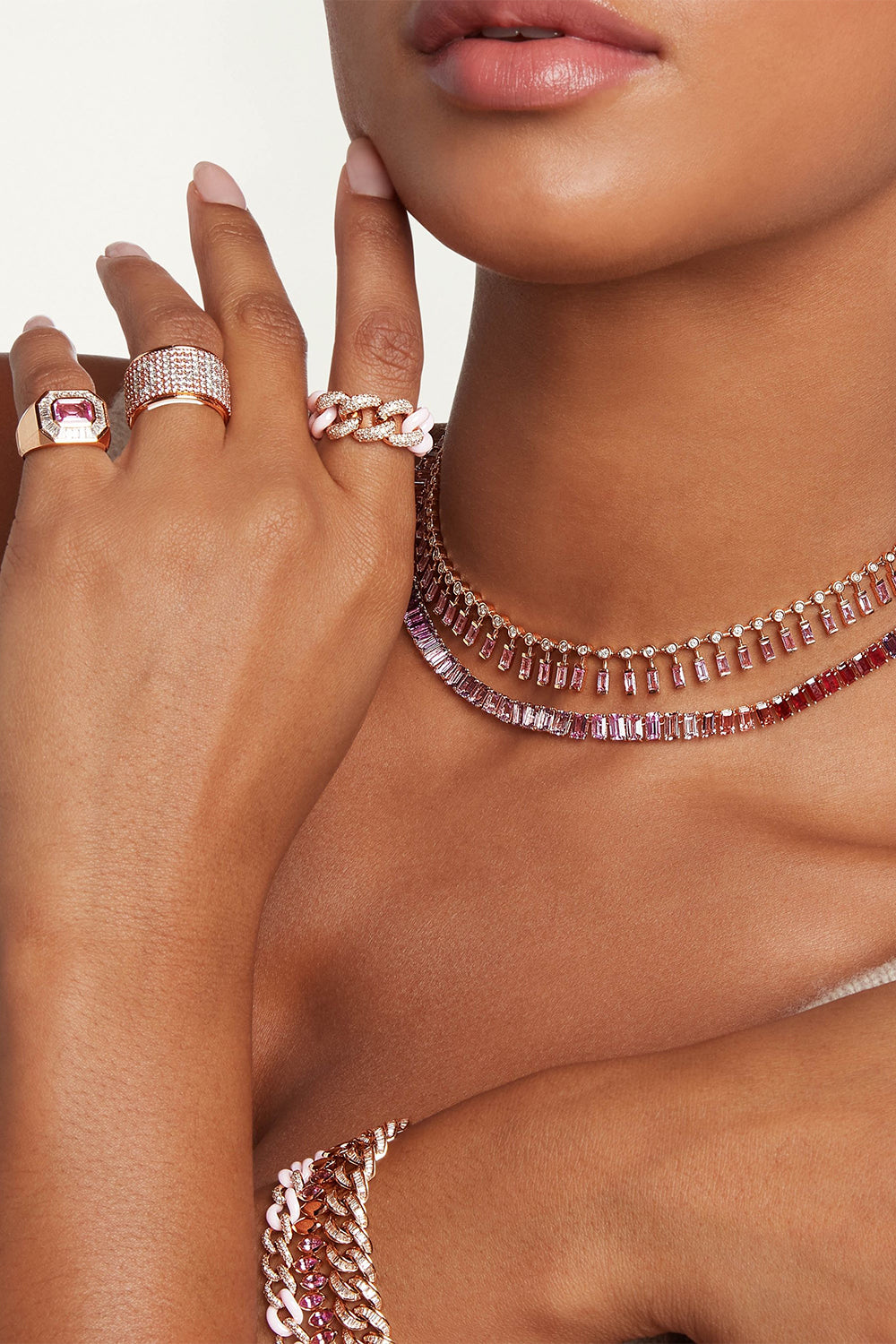 Pink Sapphire Diamond Champion Ring
