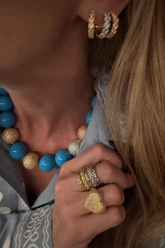 Patinato Everyday Earrings - Yellow Gold-YELLOW GOLD-JEWELRYFINE JEWELEARRING-CAROLINA BUCCI