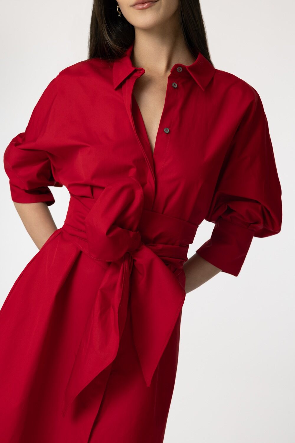 Tabata Dress-RED-2-CLOTHINGDRESSCASUAL-MAX MARA
