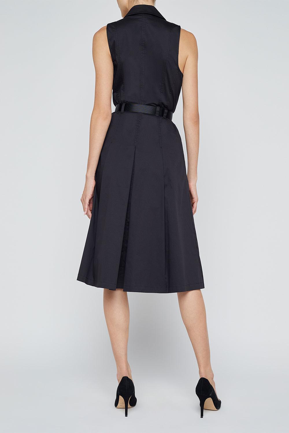 Kylo Shirt Dress-BLACK-0-CLOTHINGDRESSCASUAL-L'AGENCE