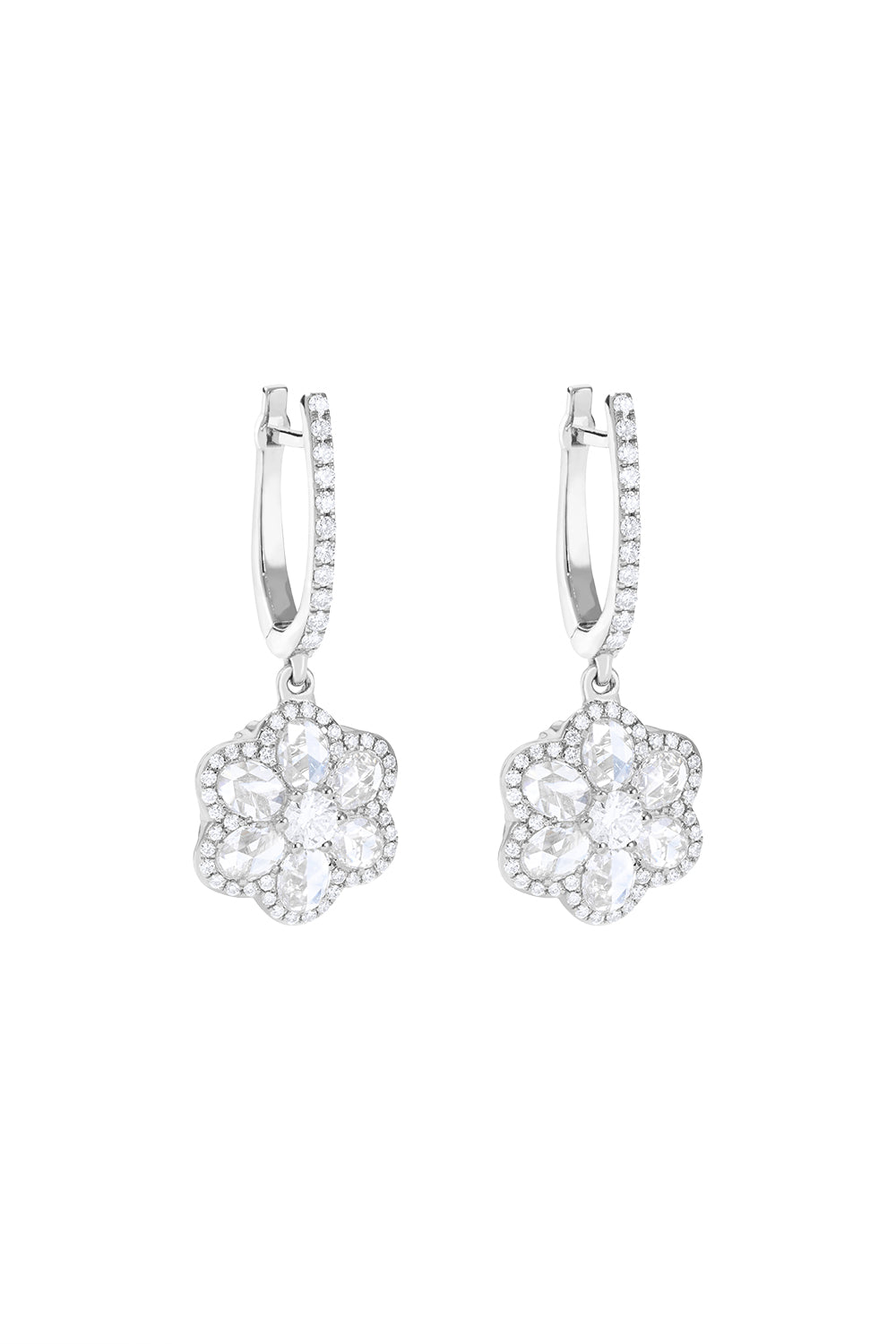 Floral Drop Earrings-YELLOW GOLD-JEWELRYFINE JEWELEARRING-64 FACETS