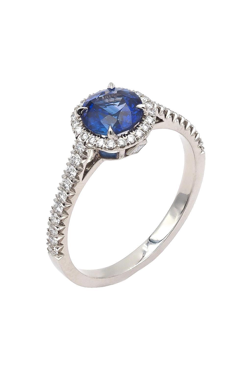 Sapphire Gemset Ring-PLATINUM-7.5-JEWELRYFINE JEWELRING-CICADA