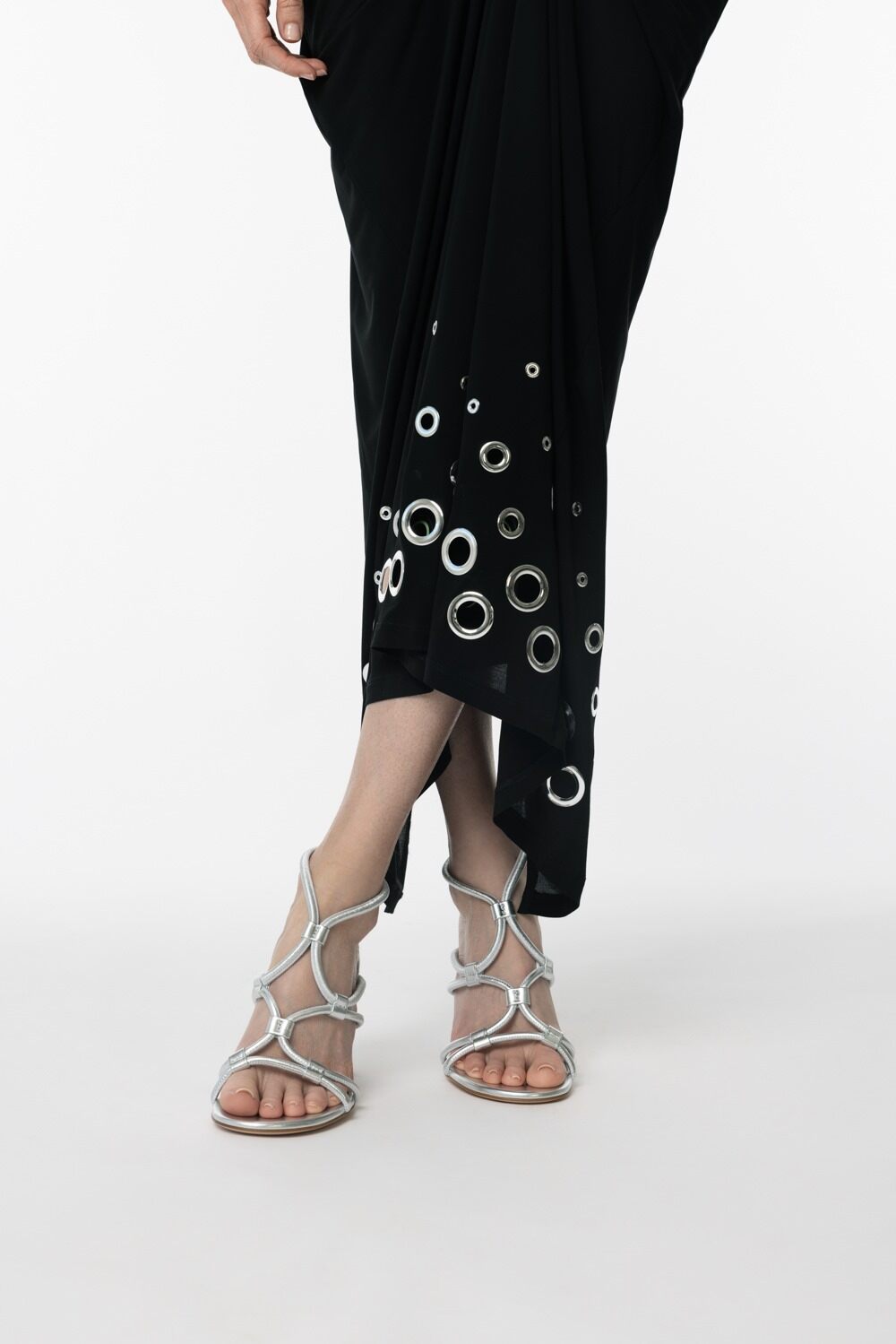 Strappy Sandal-SILVER-36-SHOESANDAL-GIANVITO ROSSI