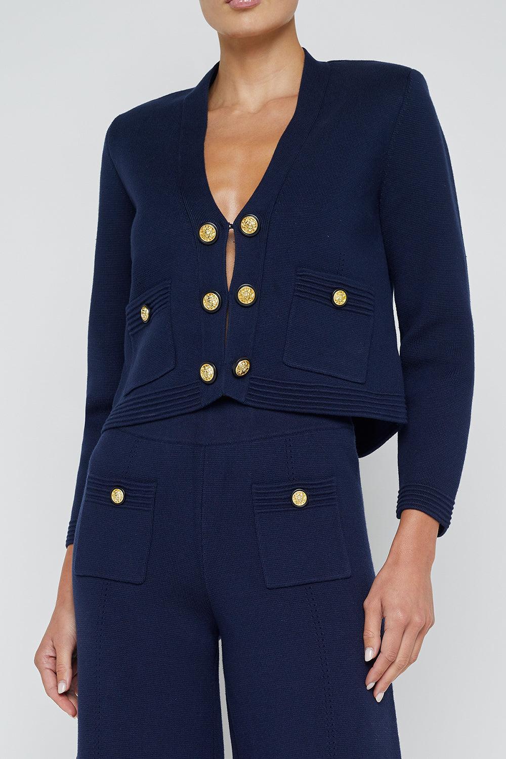 Catie Blazer-MDNTGOLD-XS-CLOTHINGJACKETBLAZERS-L'AGENCE