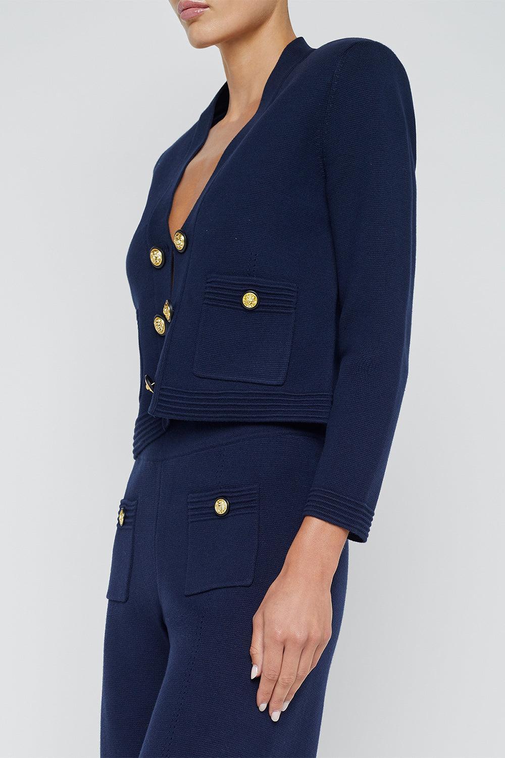 Catie Blazer-MDNTGOLD-XS-CLOTHINGJACKETBLAZERS-L'AGENCE