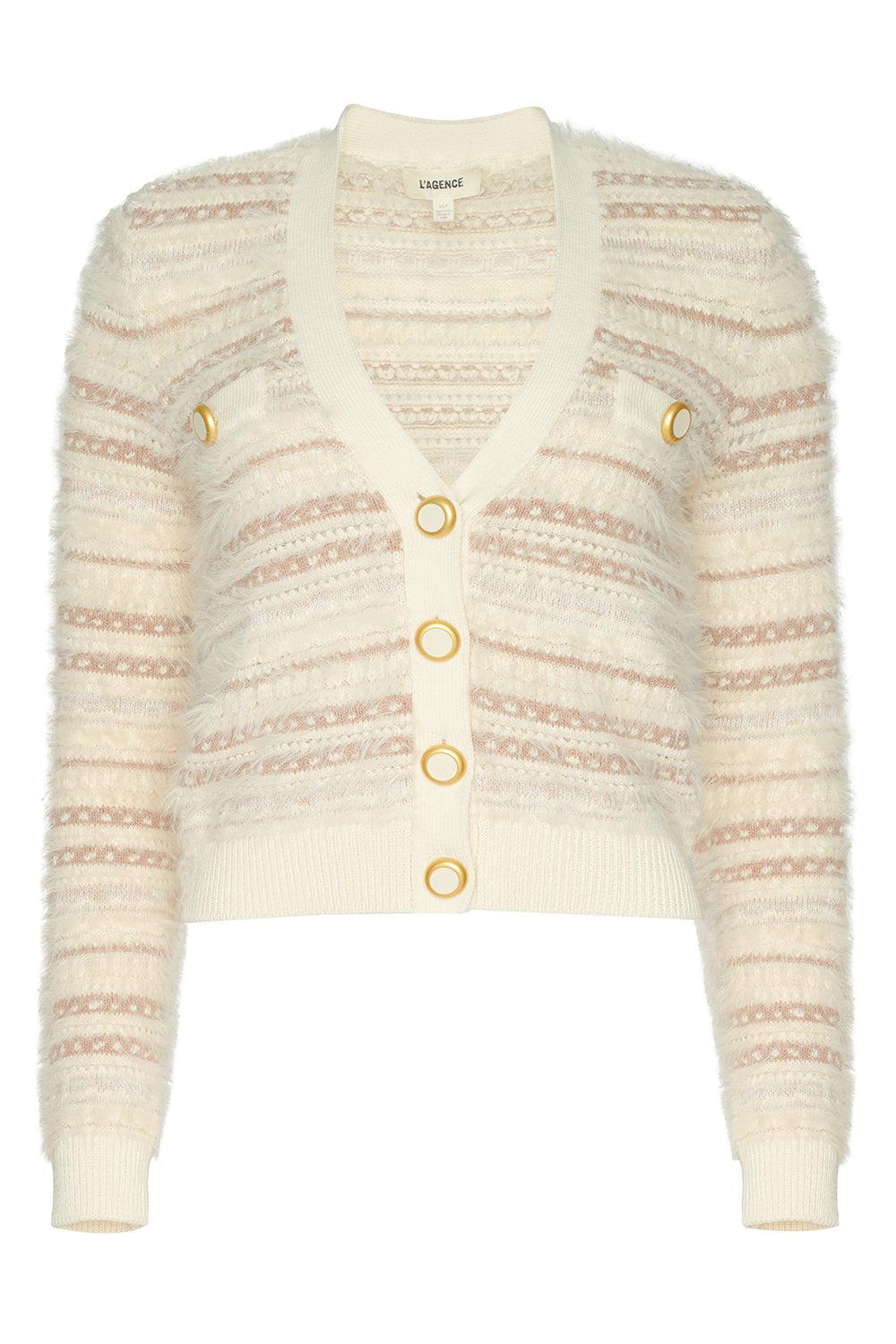 Ariadne Cardigan-CREAM-XS-CLOTHINGTOPCARDIGAN-L'AGENCE