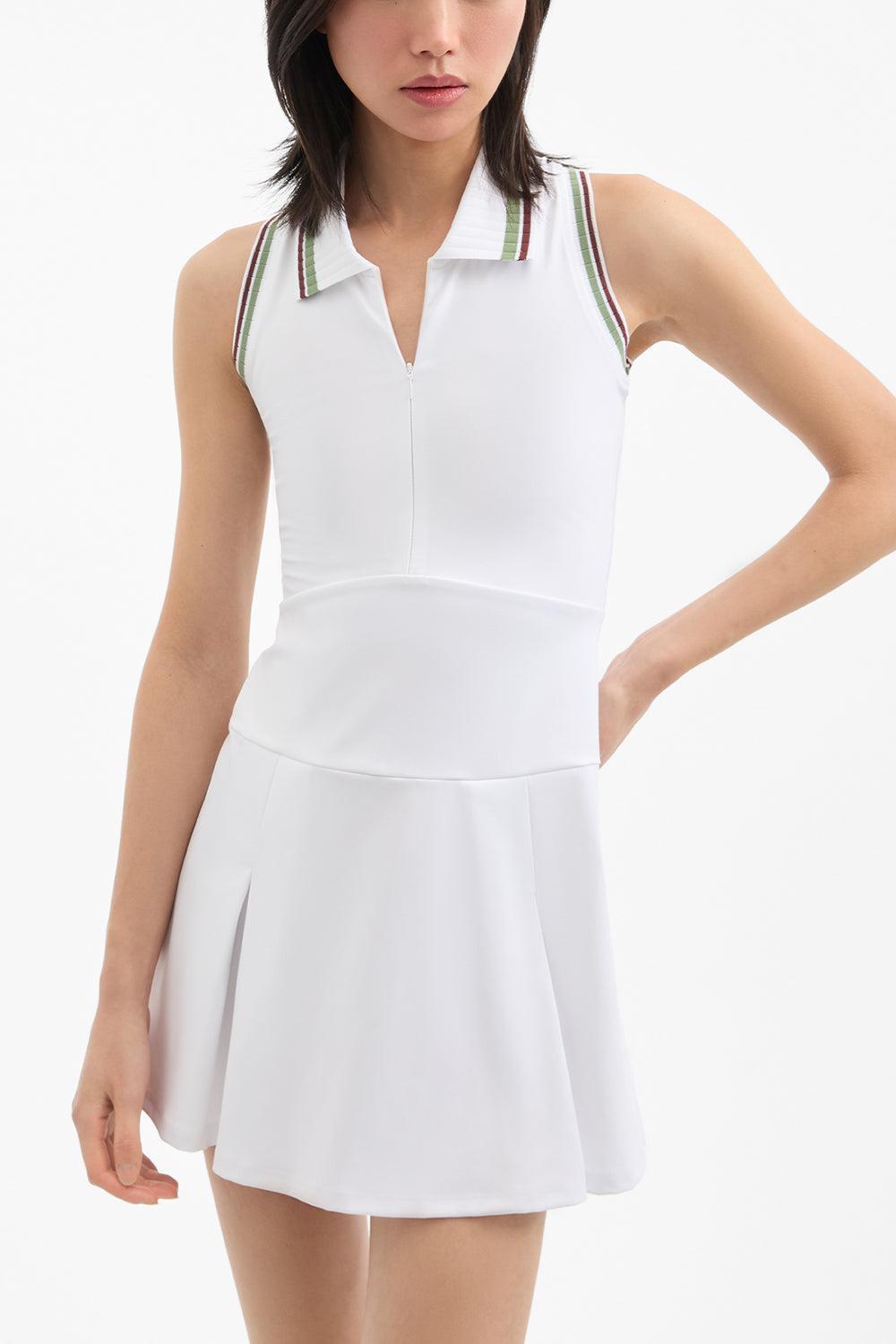 Mini Dress-WHITE-XS-CLOTHINGDRESSCASUAL-VERONICA BEARD X HEAD SPORTSWEAR