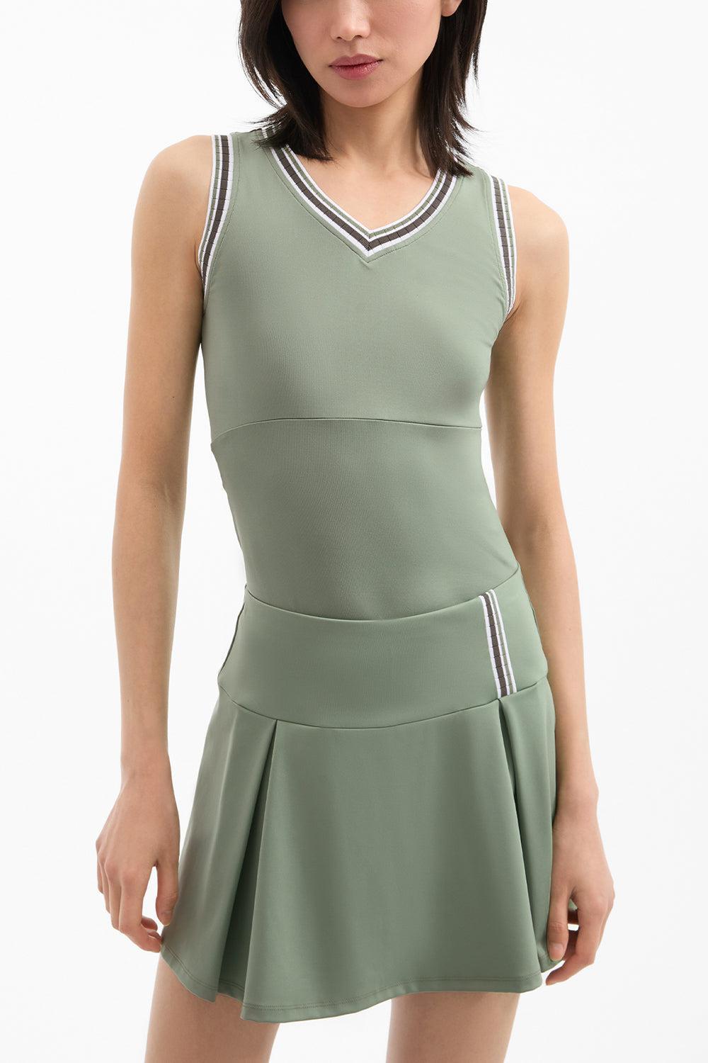 V-Neck Tank - Sage-SAGE-XS-CLOTHINGTOPTANK-VERONICA BEARD X HEAD SPORTSWEAR