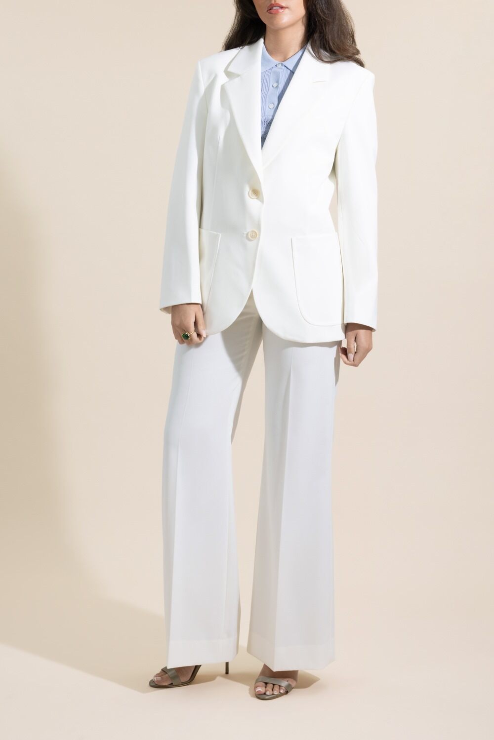 Patch Pocket Jacket-CREAM-4-CLOTHINGJACKETBLAZERS-VICTORIA BECKHAM