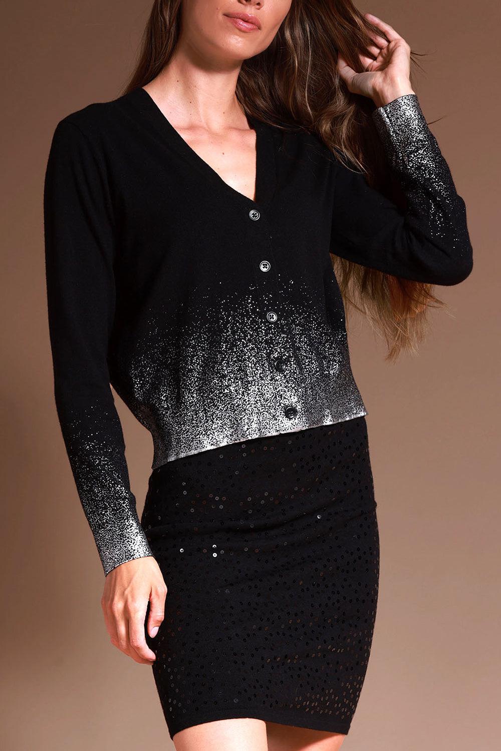 Gradient V-Neck Cardigan-BKPLTNM-XS-CLOTHINGTOPCARDIGAN-MINNIE ROSE