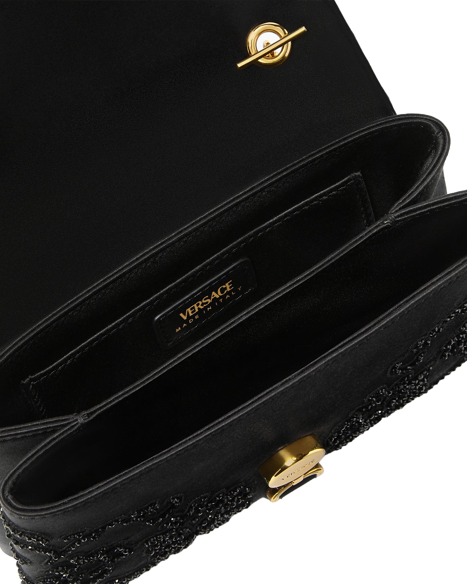 Mini Klieo Bag - Black Beaded-BLACK-HANDBAGSHOULDER-VERSACE