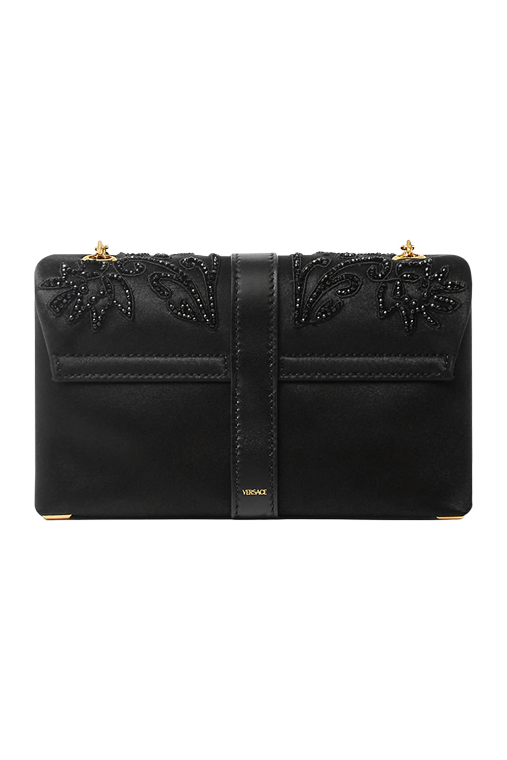 Mini Klieo Bag - Black Beaded-BLACK-HANDBAGSHOULDER-VERSACE