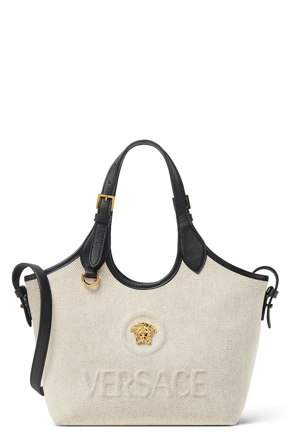 La Medusa Mini Tote Bag - Black-BROWN-HANDBAGTOTES-VERSACE