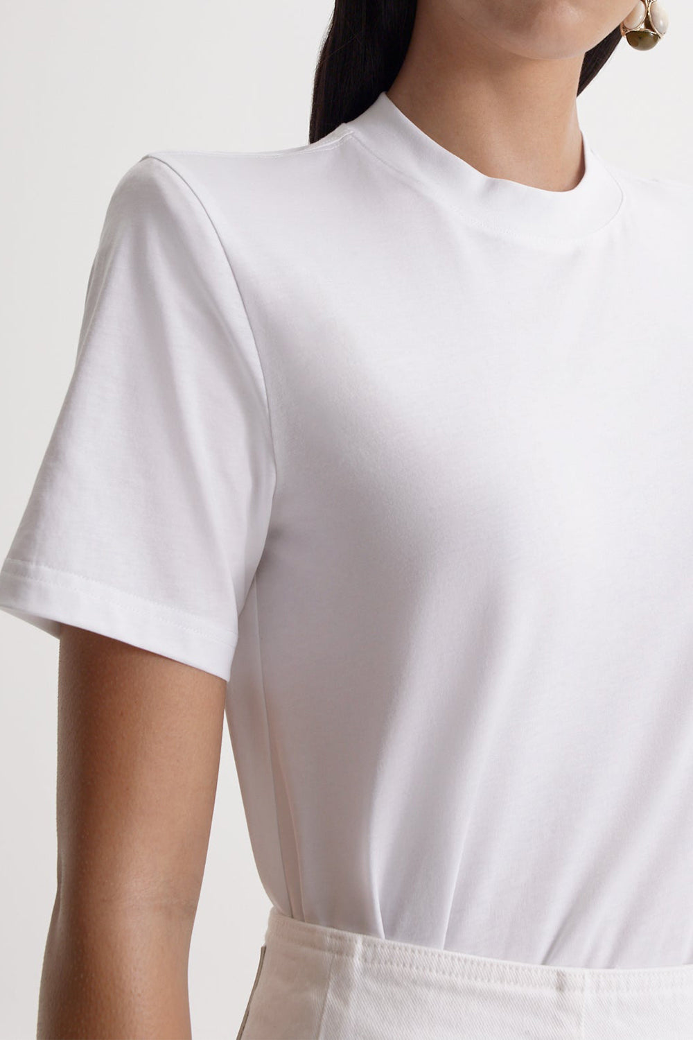 Short Sleeve Shoulder Pad T-Shirt