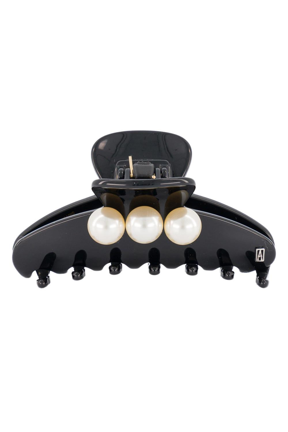 Pearl Oversized Medium Hair Clip - Noir-BLACK-ACCESSORIESPECIALPOP UP-ALEXANDRE DE PARIS