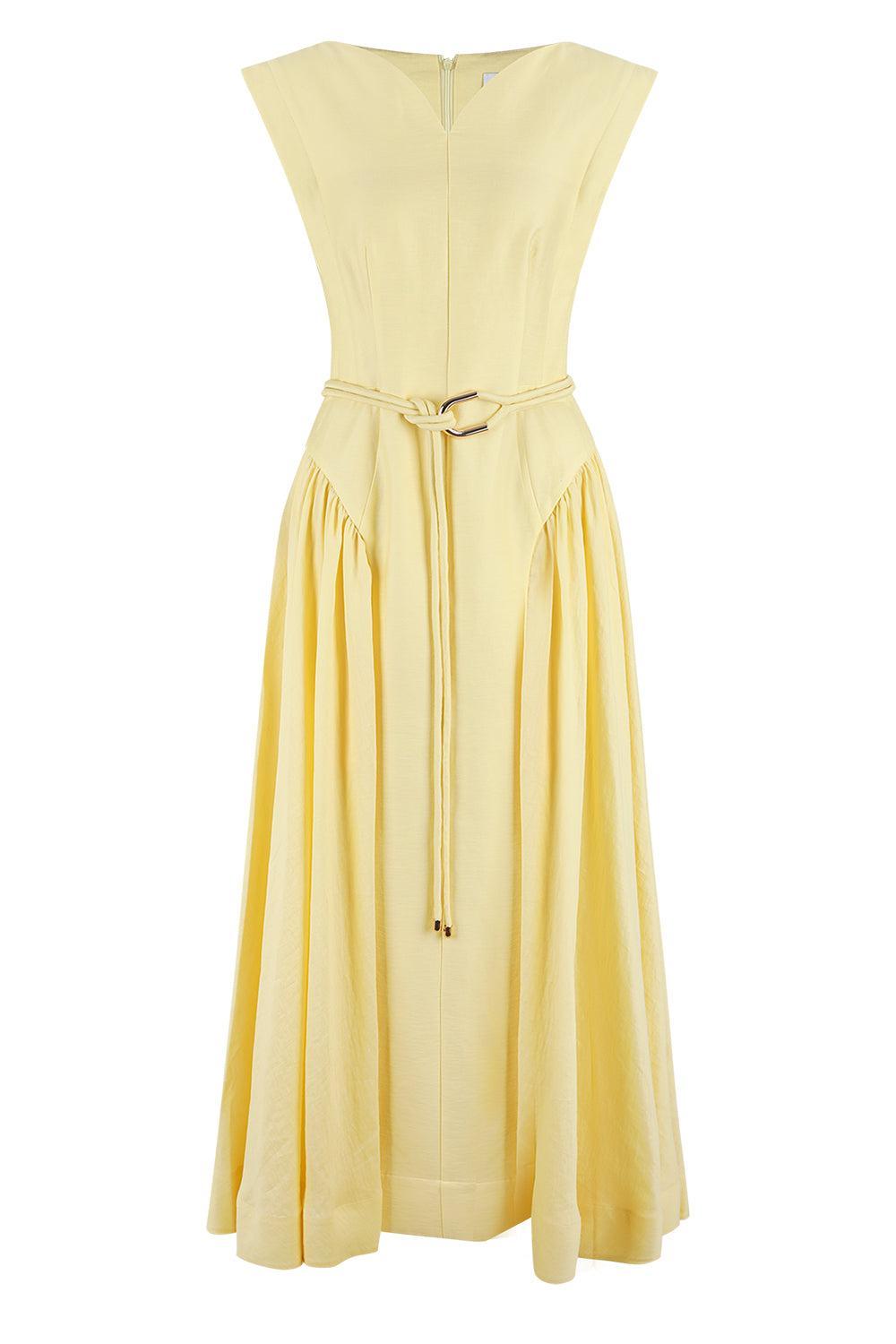 Alvie Maxi Dress-YELLOW-4-CLOTHINGDRESSCASUAL-ACLER