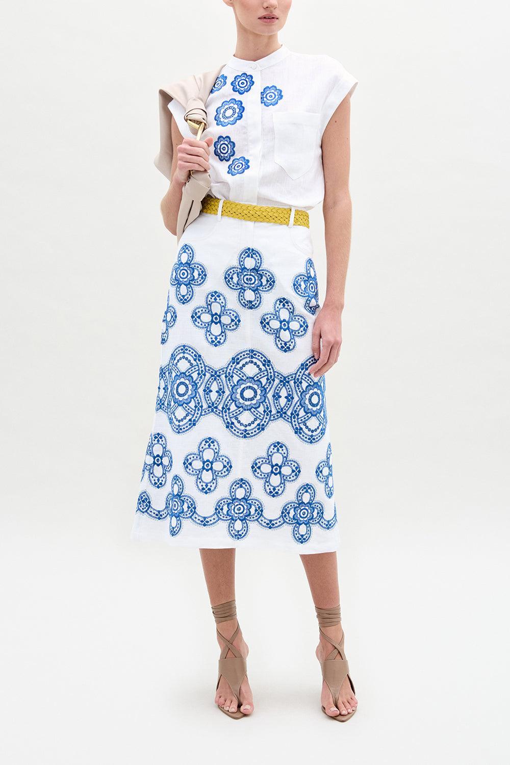Adele Blouse-WHT/NVY-XS-CLOTHINGTOPBLOUSE-SILVIA TCHERASSI