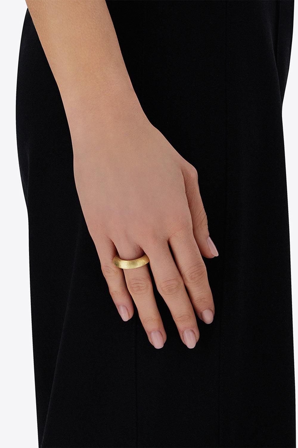 Libera Aura Sculpted Ring-YELLOW GOLD-6.5-JEWELRYFINE JEWELRING-NANIS