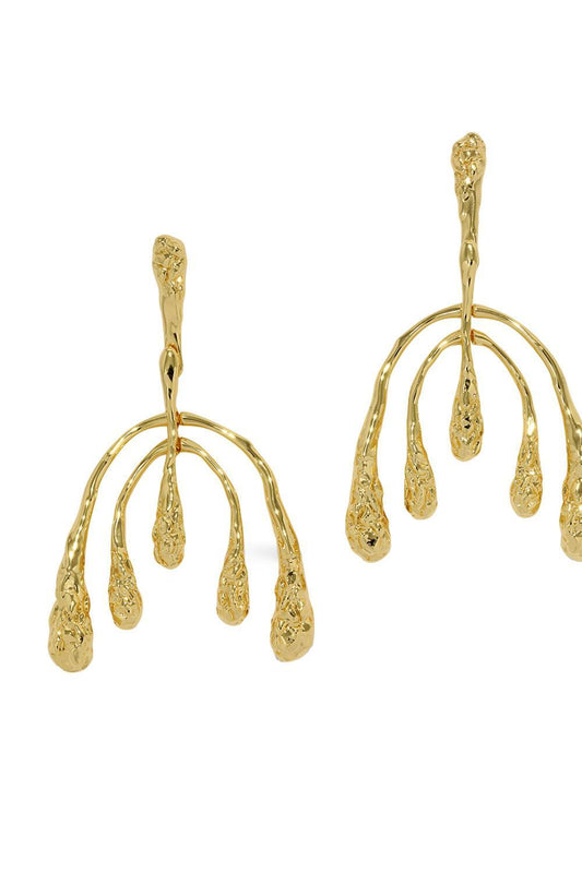 Molten Spiral Hoop Earring-YELLOW-JEWELRYBOUTIQUEEARRING-ALEXIS BITTAR