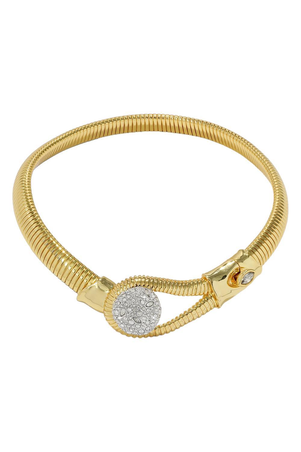 Crystal Pebble Solanales Collar Necklace-YELLOW-JEWELRYBOUTIQUENECKLACE O-ALEXIS BITTAR