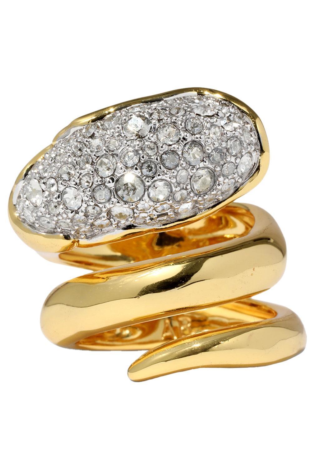 Crystal Coiled Pebble Solaneles Ring-YELLOW-7-JEWELRYBOUTIQUERING-ALEXIS BITTAR