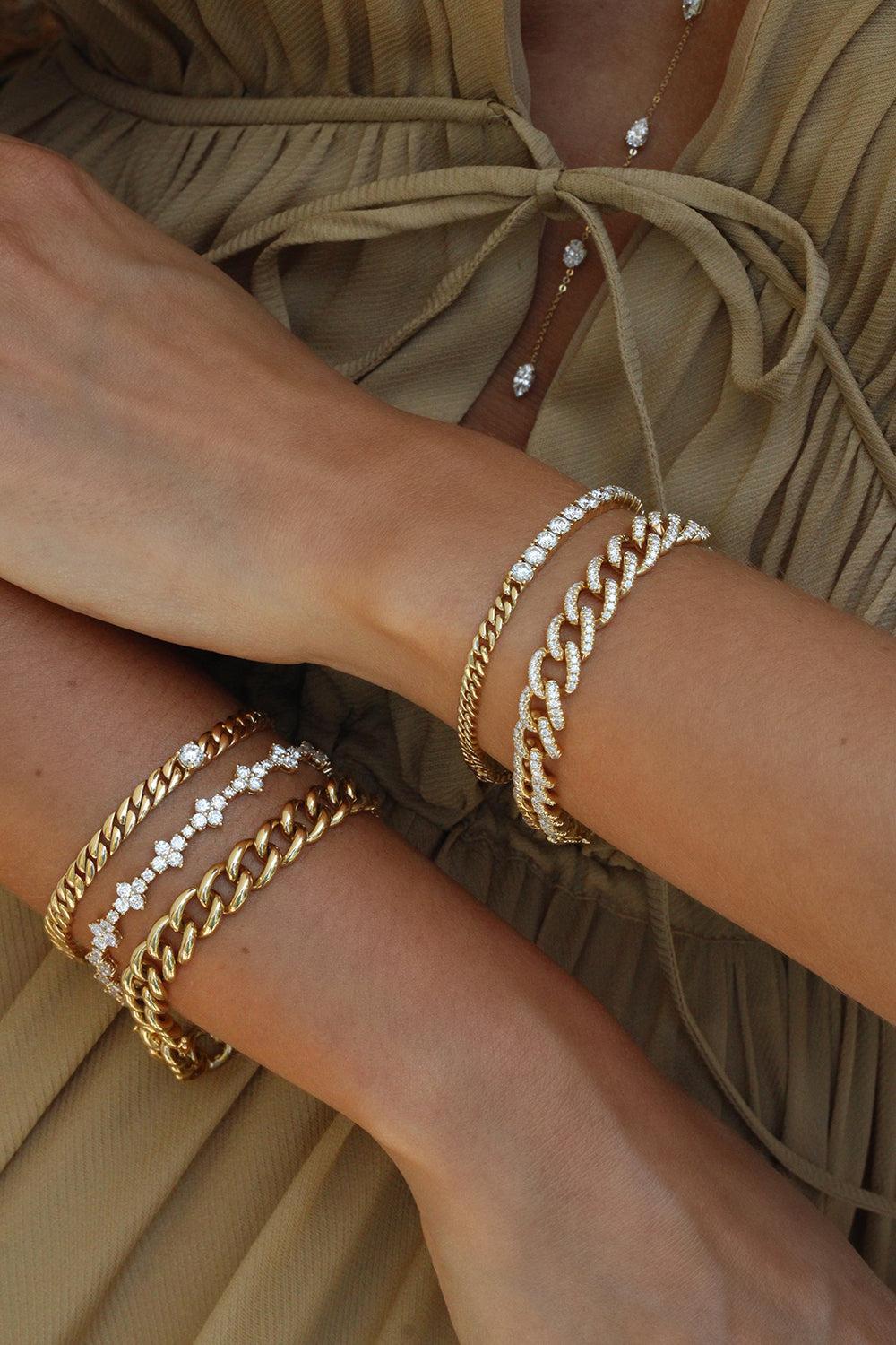 Naples Chain Link Bracelet-YELLOW GOLD-6.5-JEWELRYFINE JEWELBRACELET O-ANITA KO