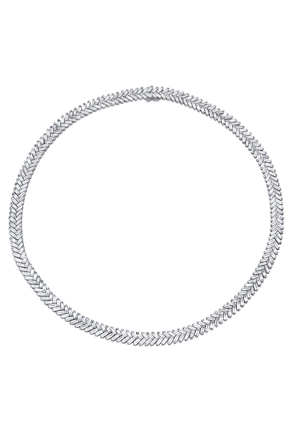 Diamond Zipper Choker Necklace