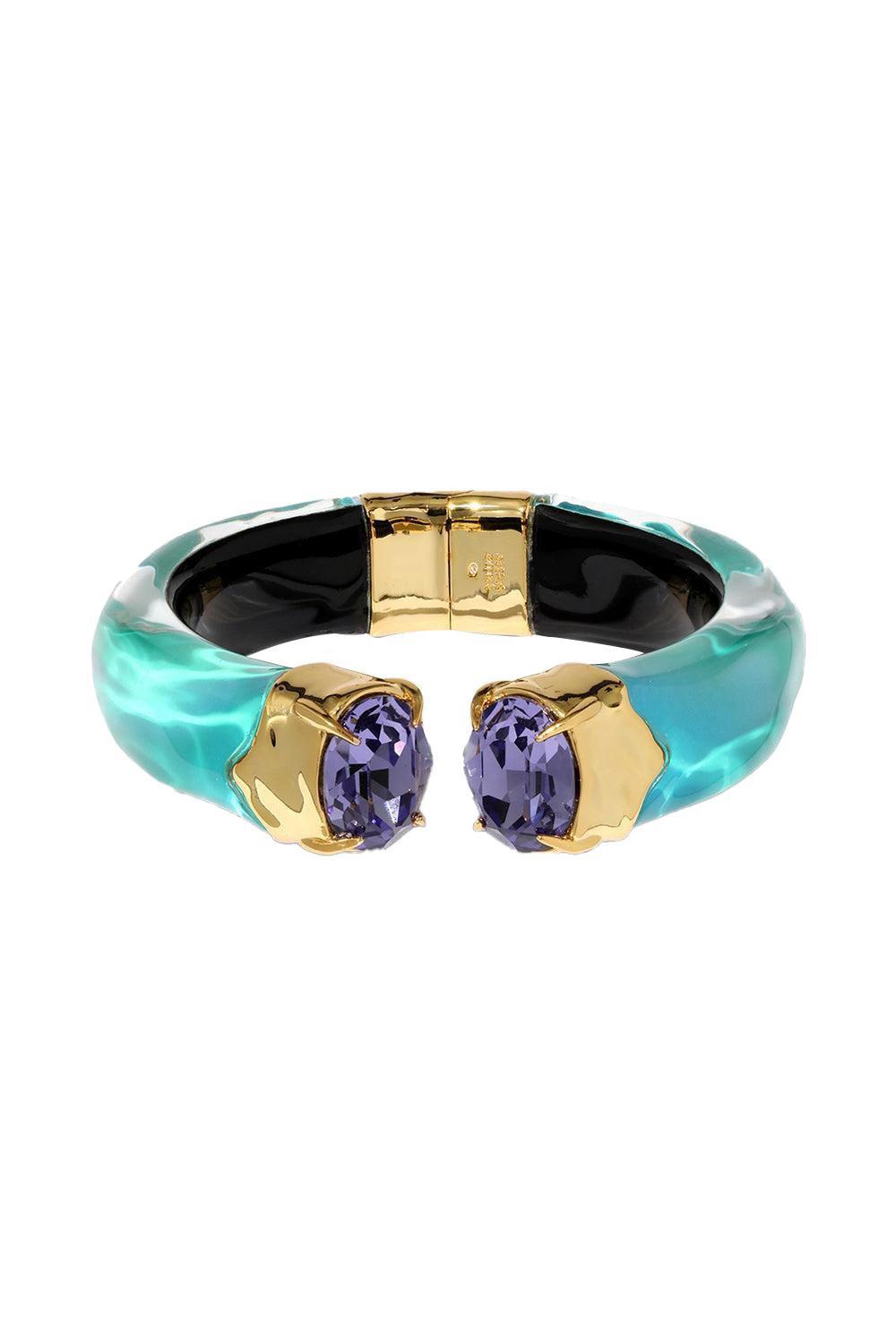 Bonbon Crystal Lucite Hinge Bracelet-AZALEA-JEWELRYBOUTIQUECUFF-ALEXIS BITTAR
